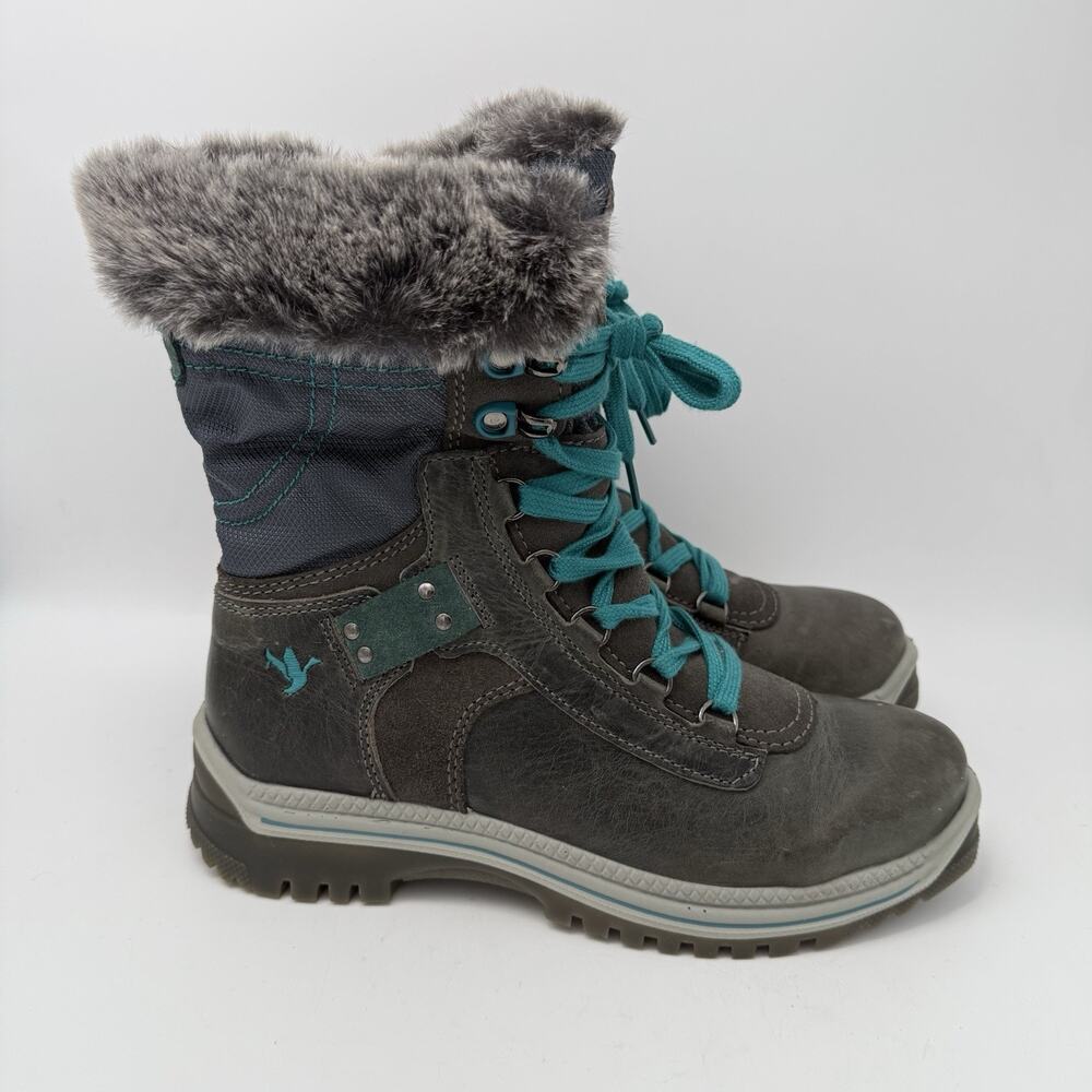Womens Santana Canada MIO Gray Weatherproof Winter Snow Boots Size 40, 7 US EUC - Picture 2 of 9